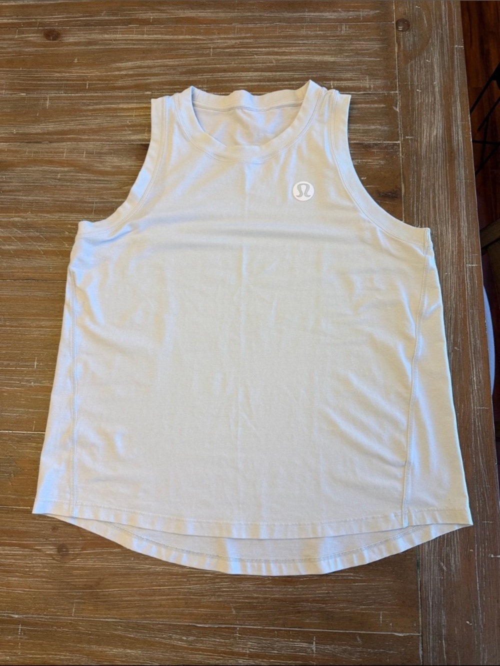 Women’s White Sleeveless Tank Top - Picture 2 of 2